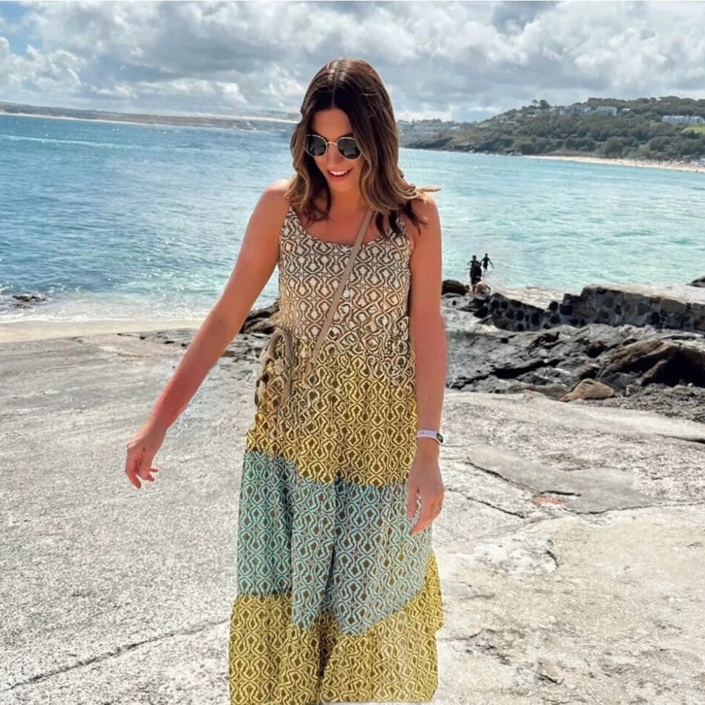 ZARA BLOGGERS FAVORITE PATCHWORK MIDI DRESS